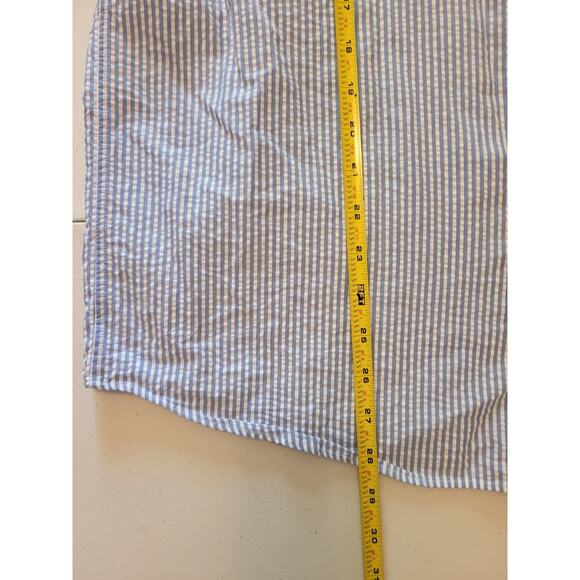 Polo Ralph Lauren RL Untucked Fit Prepster Classic Fit Seersucker Shirt Sz Large - Picture 6 of 15